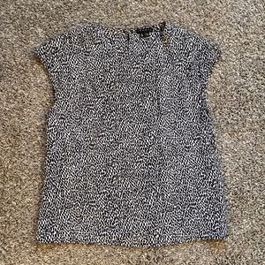 Theory cap sleeve blouse